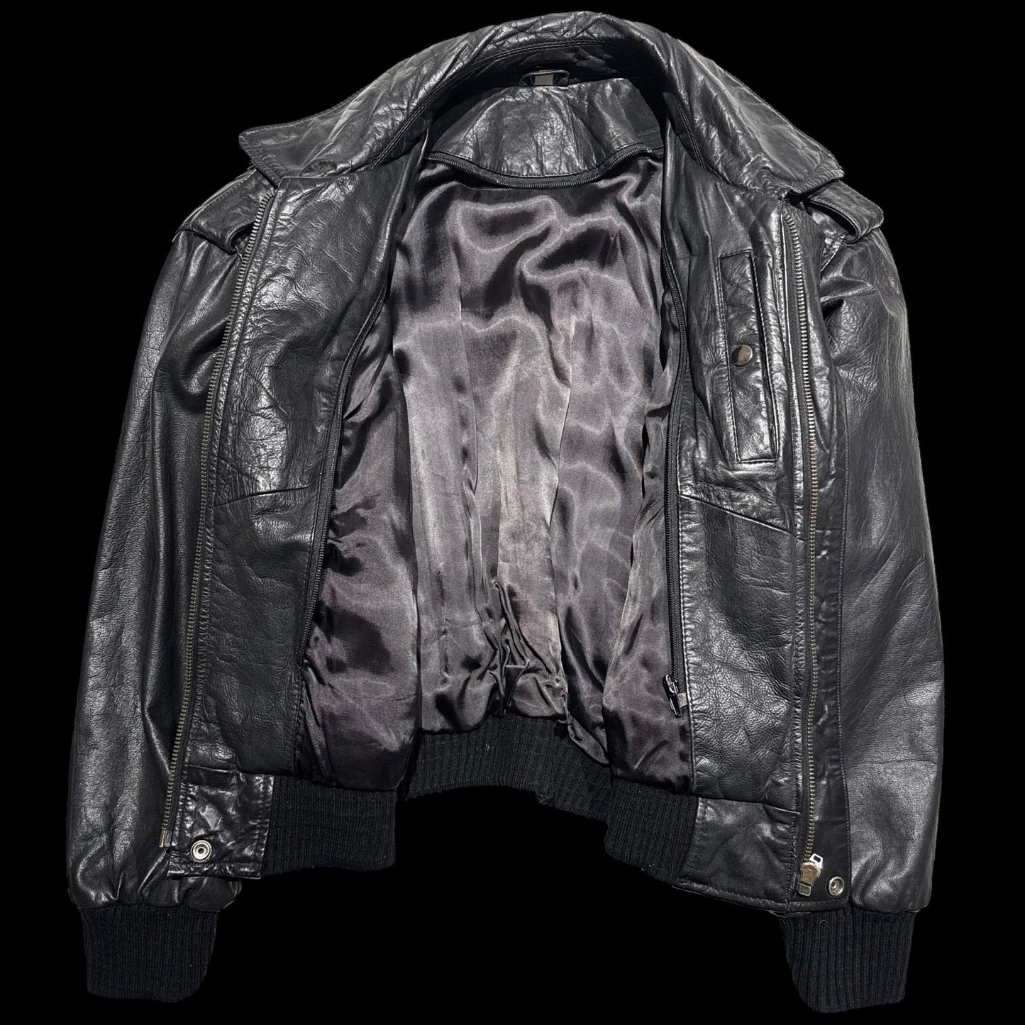 Vintage leather aviator S