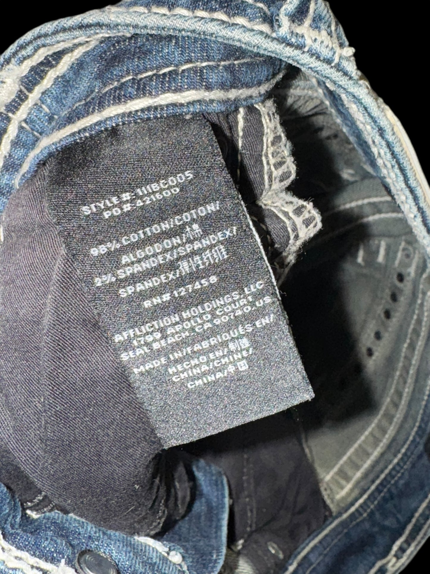 Affliction skinny jeans