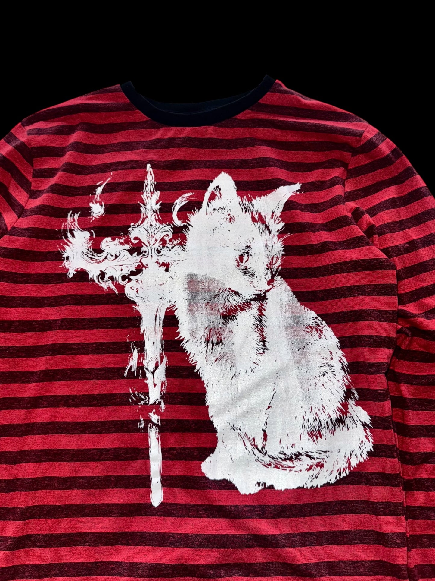 Black-Red Stripe Longsleeve x Kotik Gotic