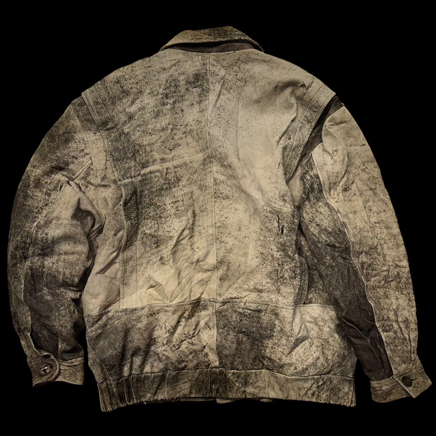 Вінтажна шкіряна шорт-авіатор L