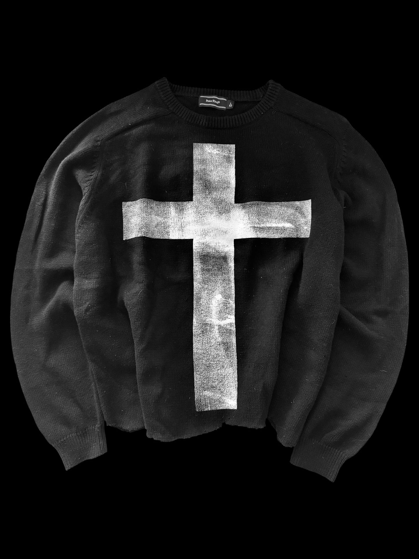 Cropped "Cross" Sweater