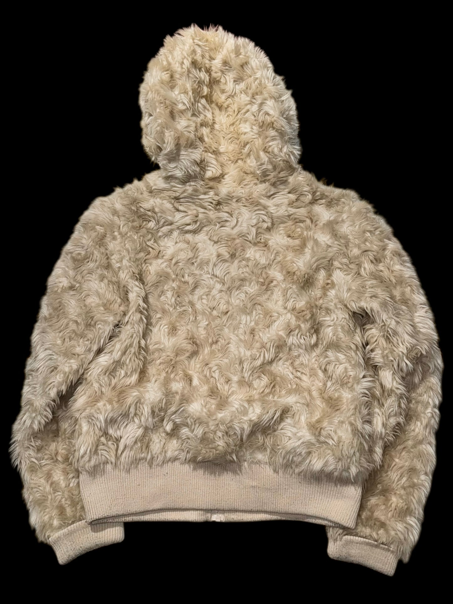 Fur zip-hoodie XL