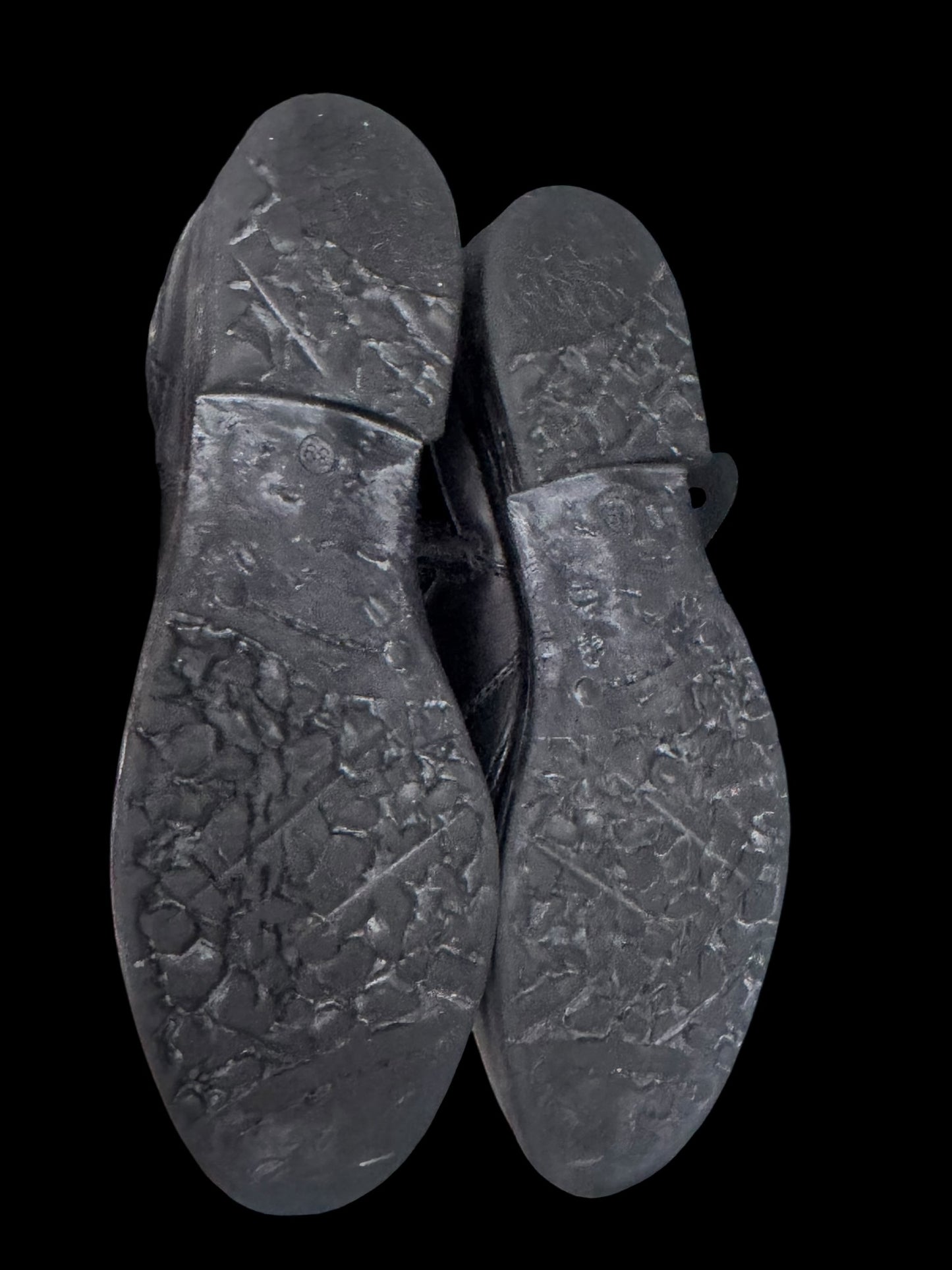 Avant Garde Black Leather Shoes