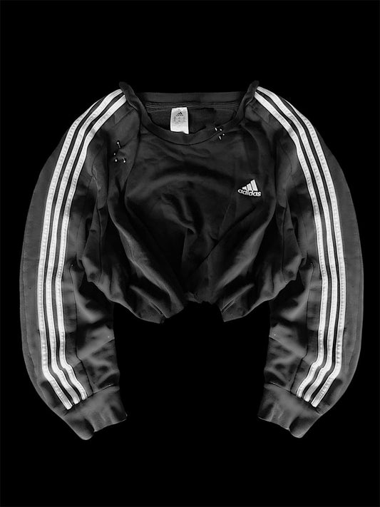 Adidas cropped + pirsing sweatshirt