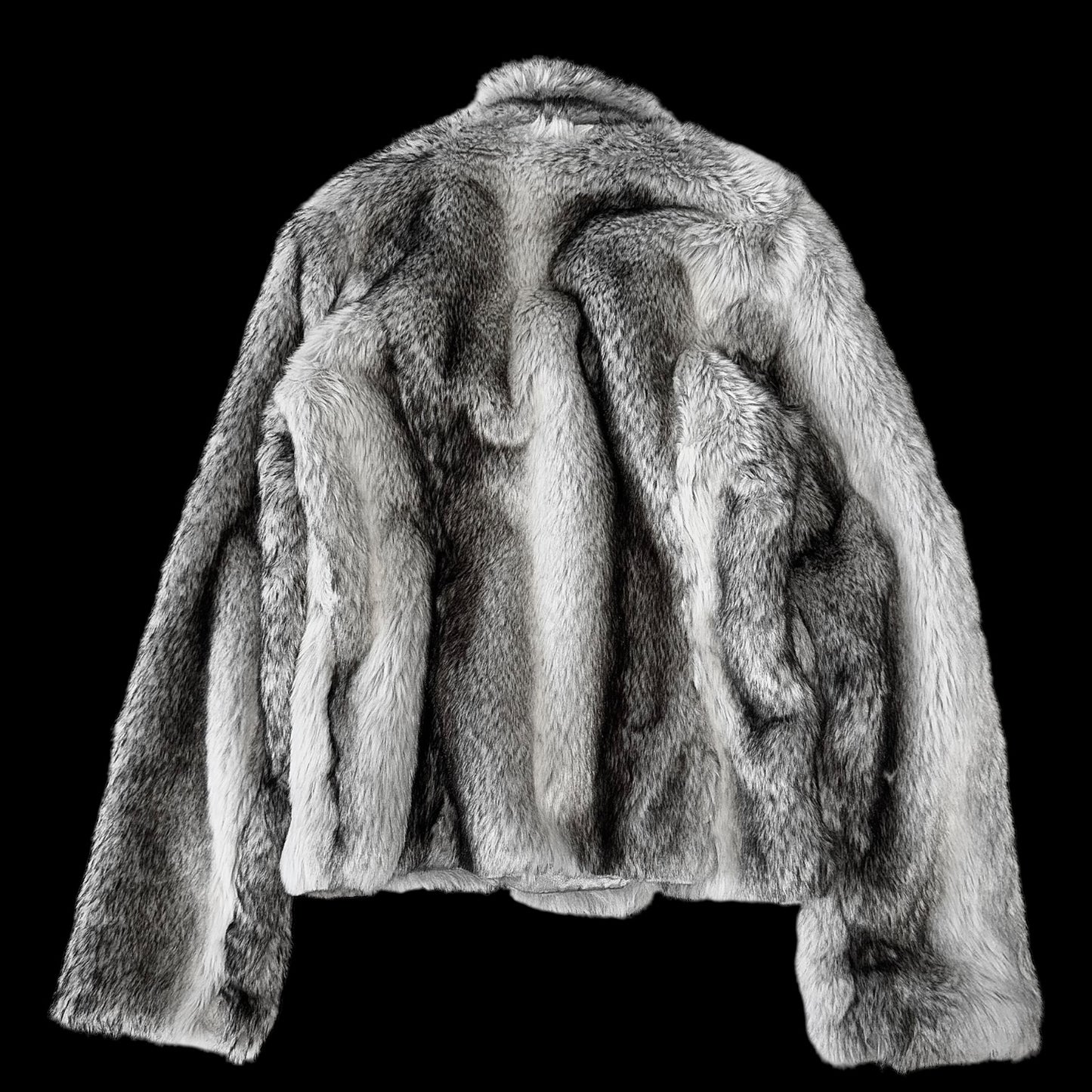 Куртка з папайї зі штучного хутра, розмір M