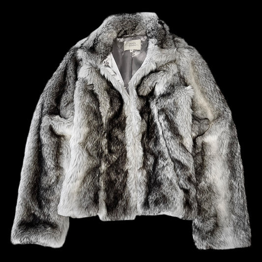 Куртка з папайї зі штучного хутра, розмір M