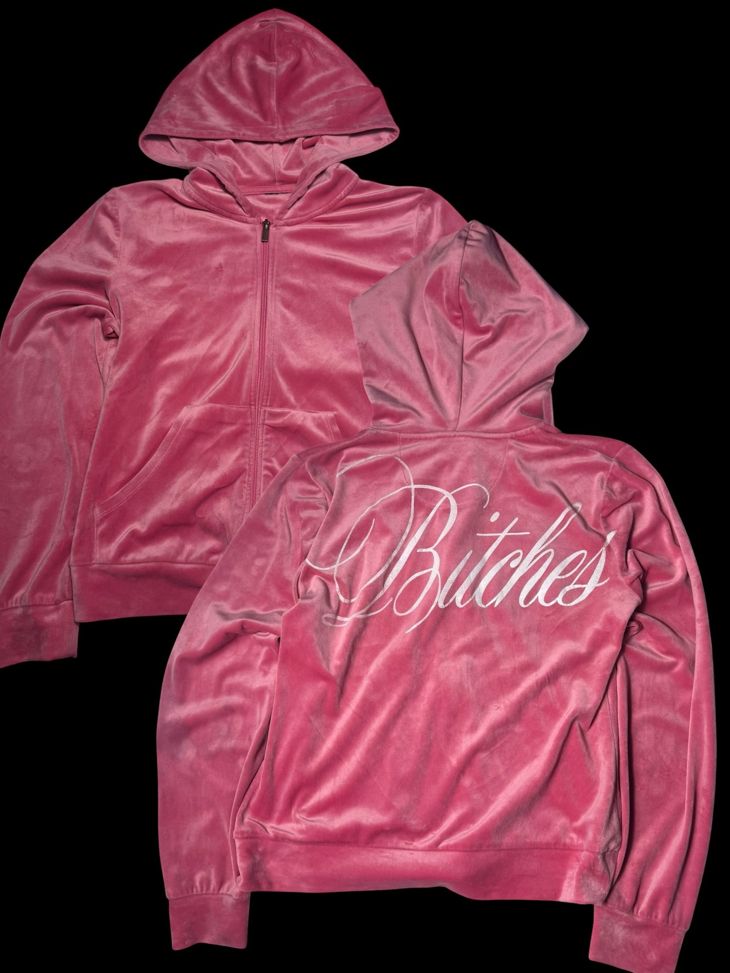 “Bitches” Velour Hoodie