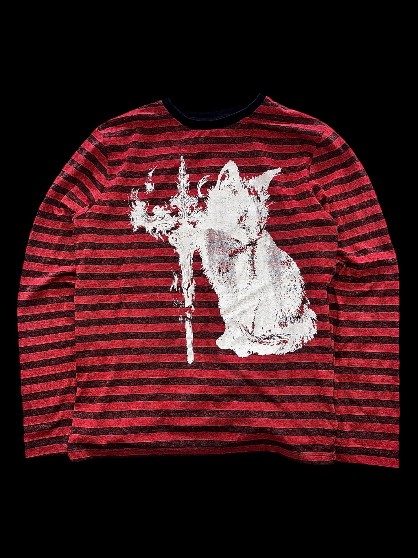 Black-Red Stripe Longsleeve x Kotik Gotic