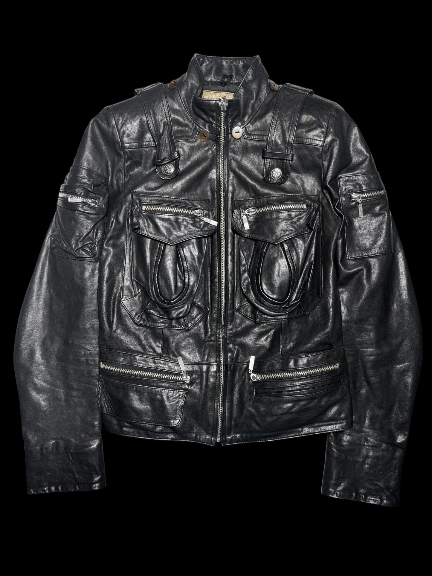 Vintage Fitted Leather Jacket