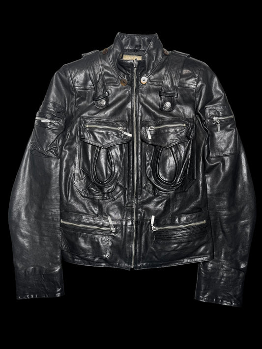 Vintage Fitted Leather Jacket