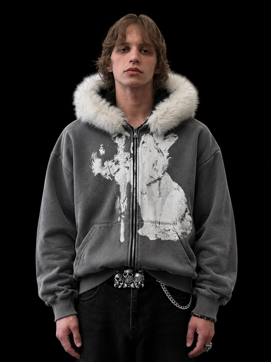 Kotik Gotic Oversize Zip-Hoodie