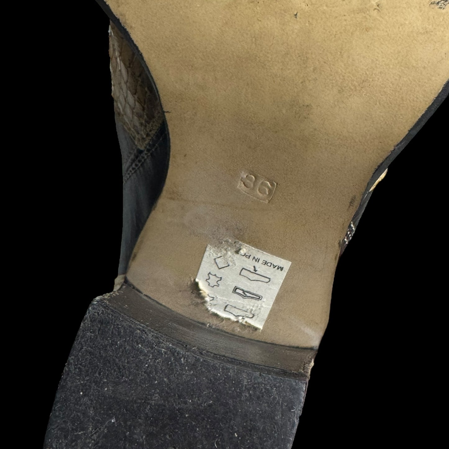 Вінтажні чоботи-козаки 36