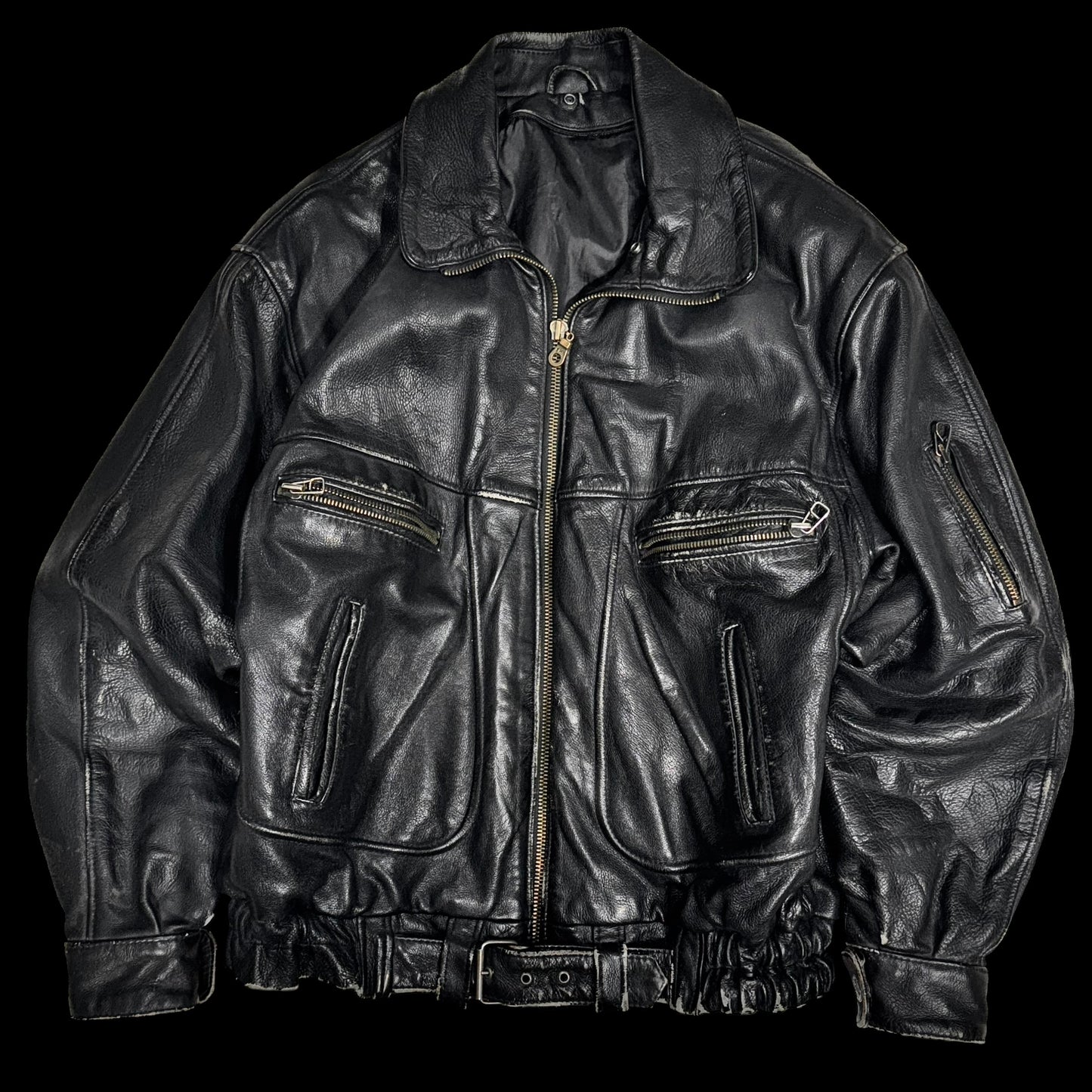 Vintage oversize leather jacket XXL