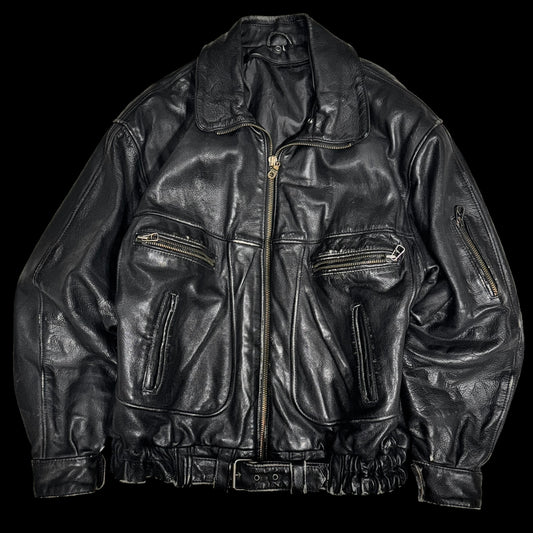 Vintage oversize leather jacket XXL