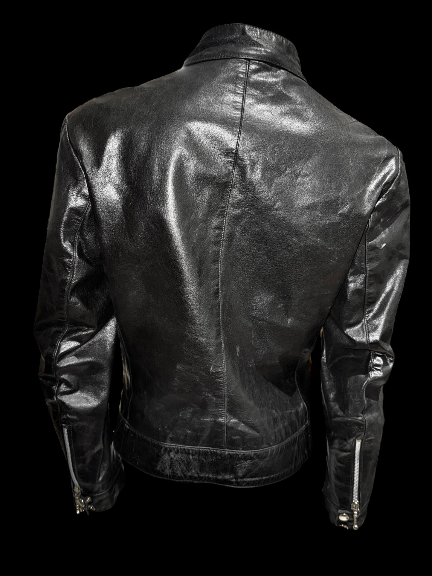 Vintage leather jacket like Indie Sleaze S