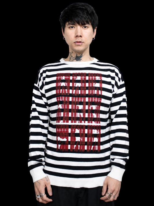 “RedRoom” Stripe LongSleeve