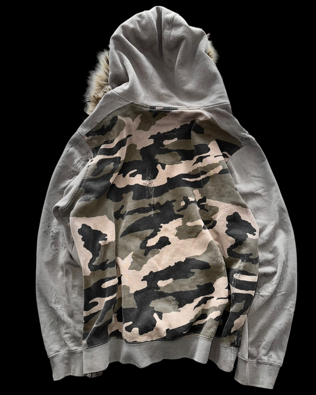 Fox Racing Fur and Distressed zip-hoodie