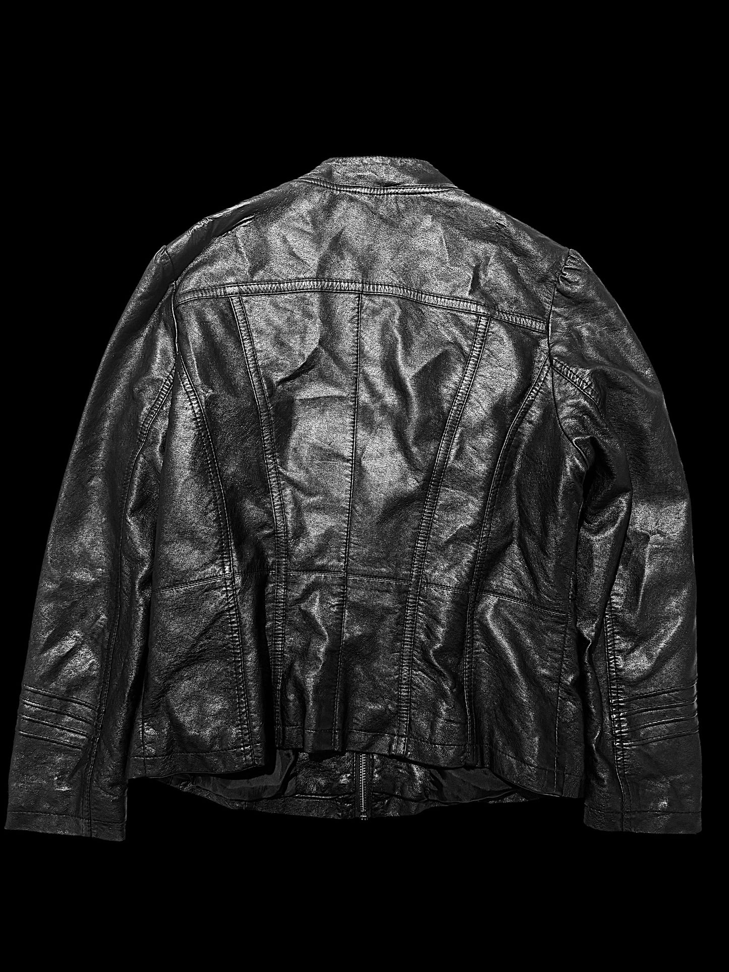 Vintage napoleon like leather jacket L
