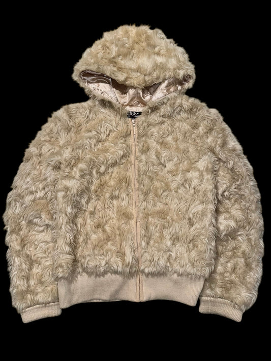 Fur zip-hoodie XL