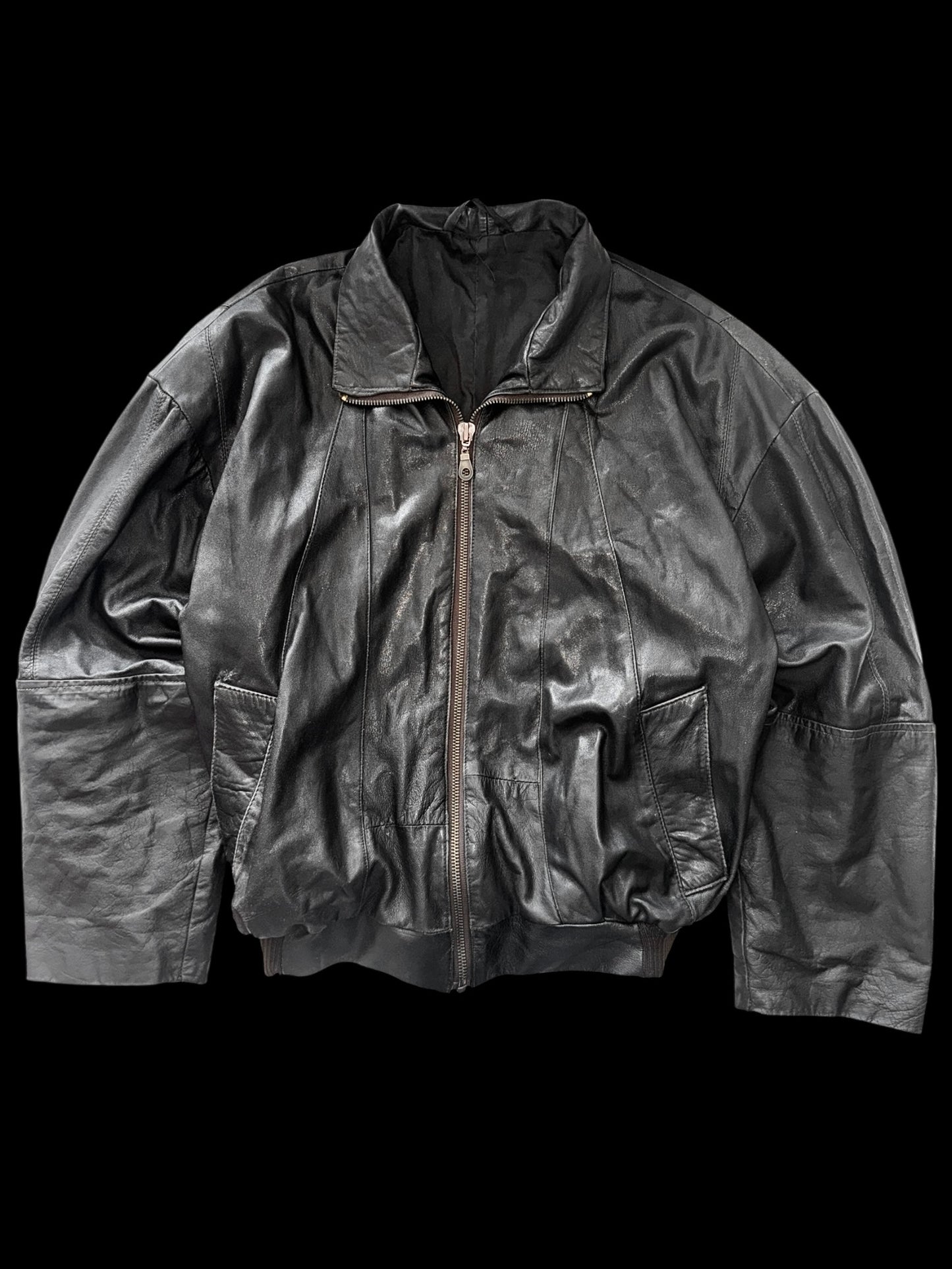 Vintage Leather Bomber