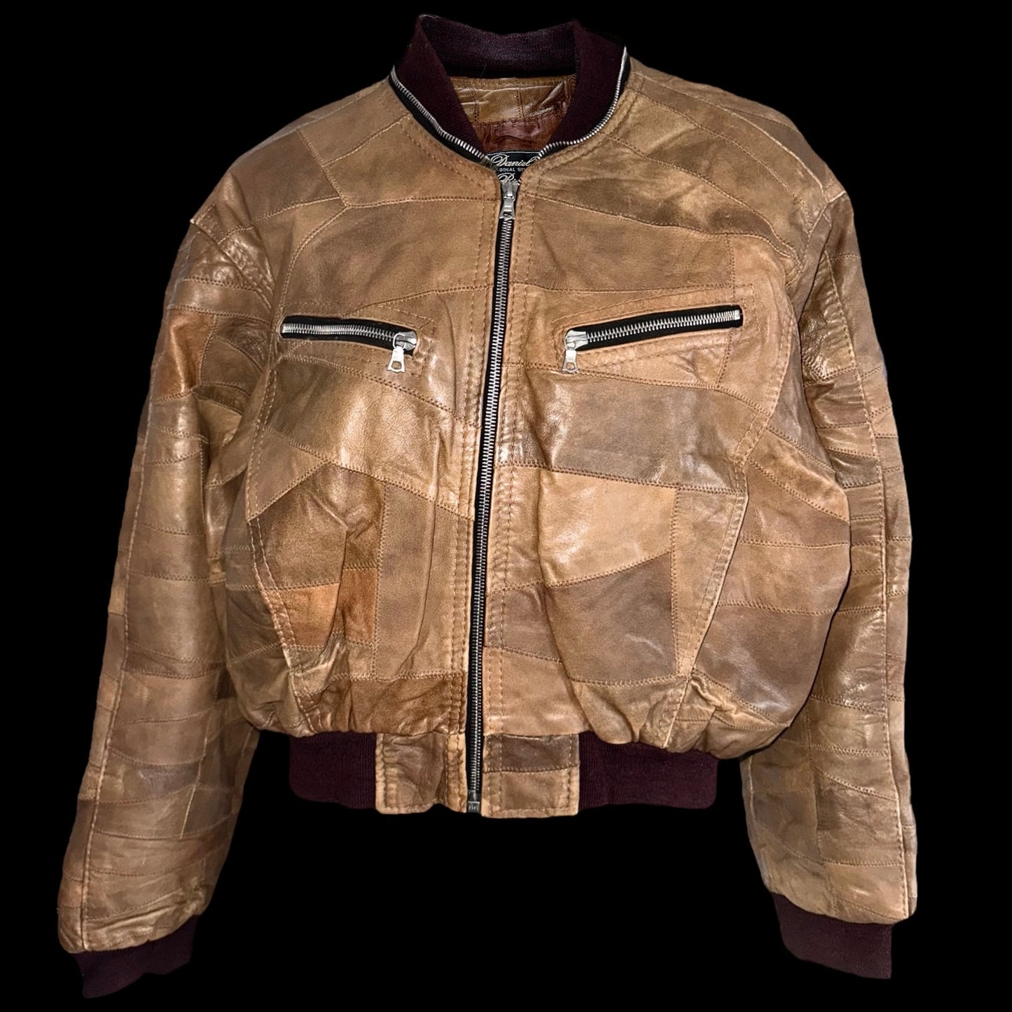 Укорочний печворк бомбер Л