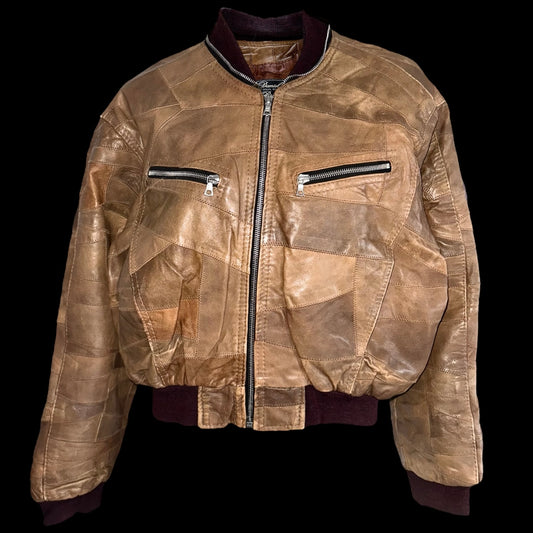 Укорочний печворк бомбер Л