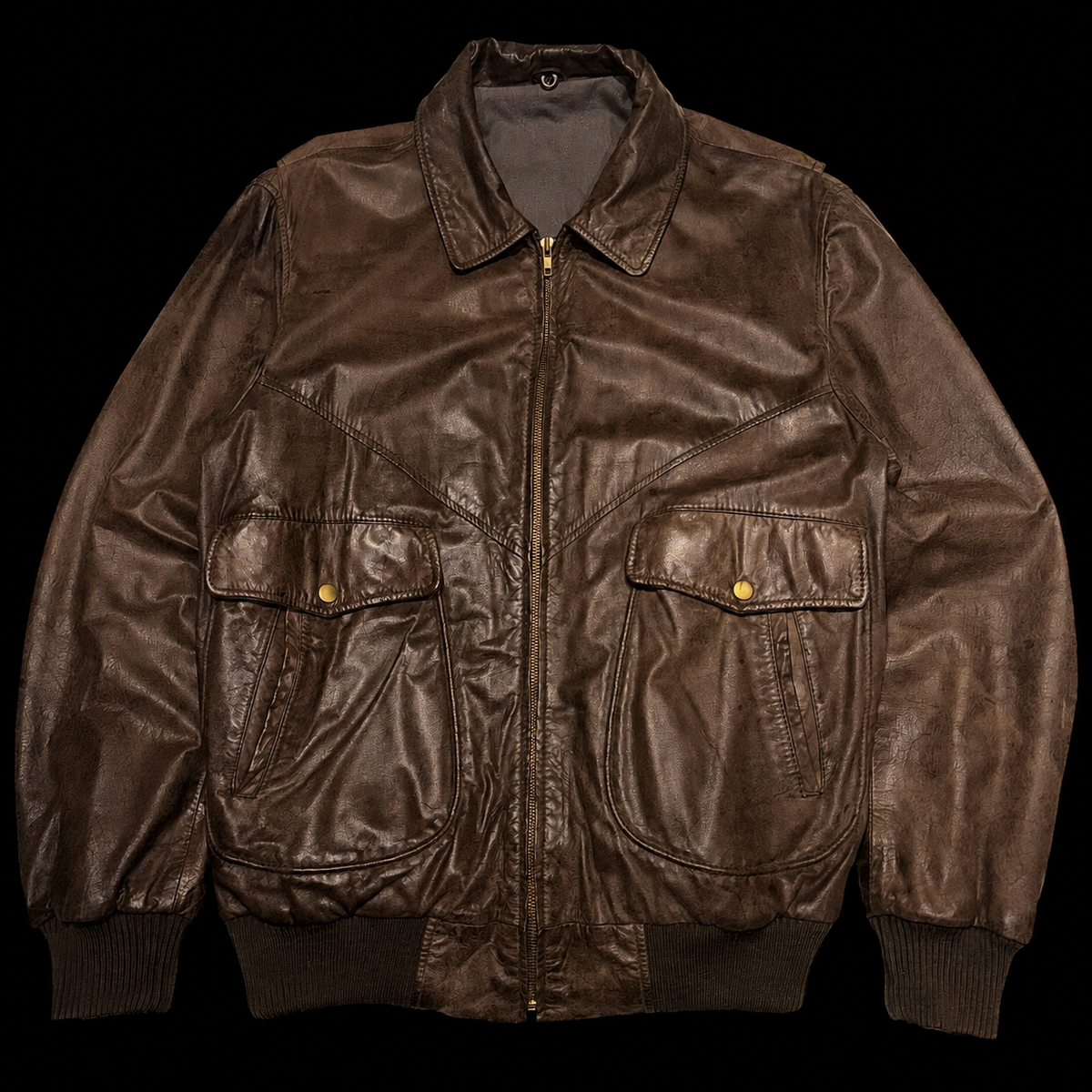 Vintage Leather Bomber