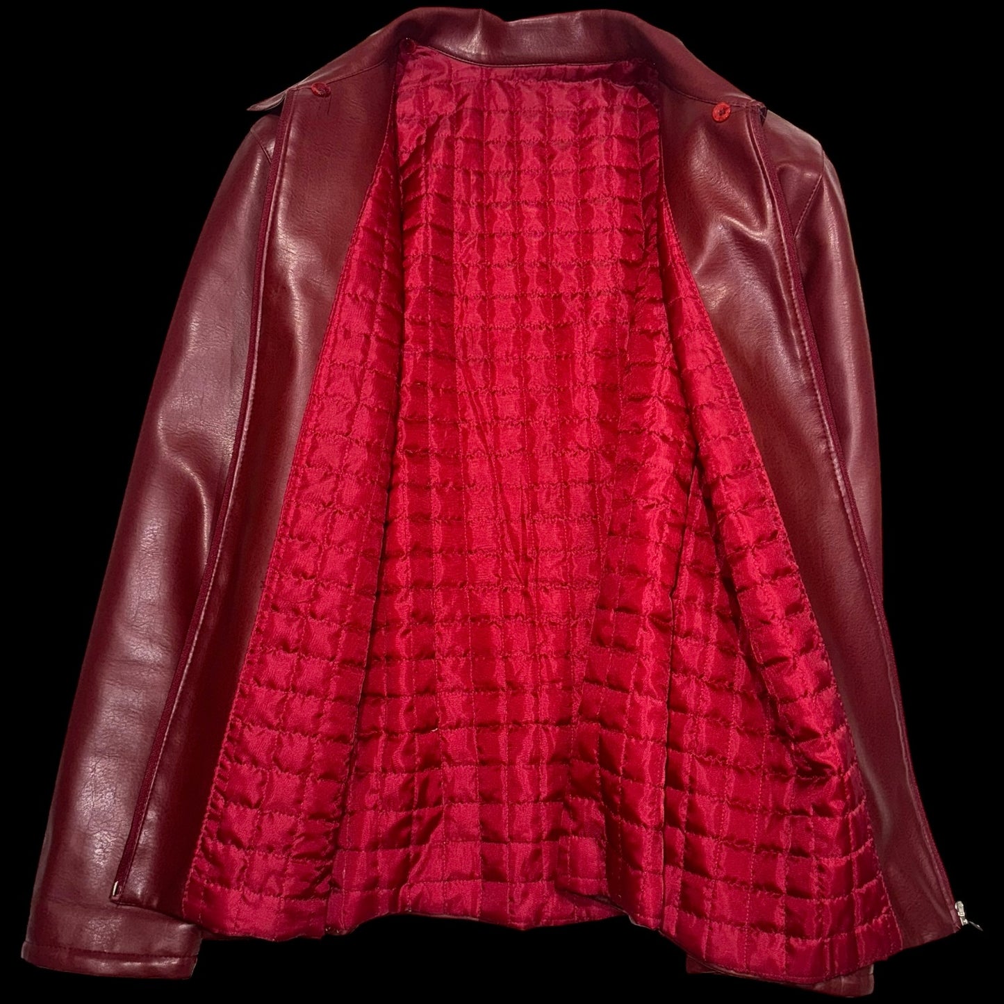 Vintage red leather jacket