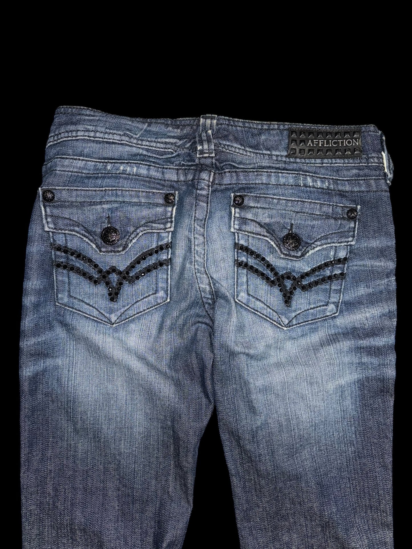 Affliction flared jeans