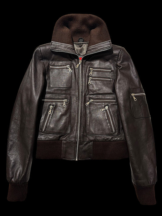 Avant Garde leather jacket L