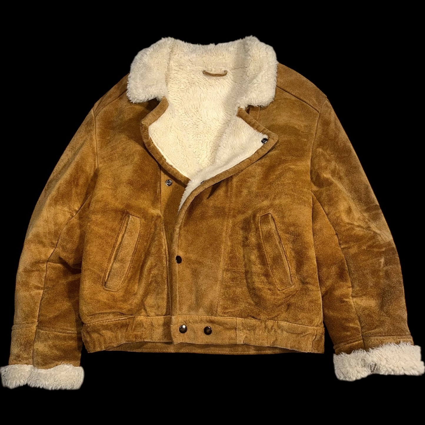 Вінтажна куртка з овчини