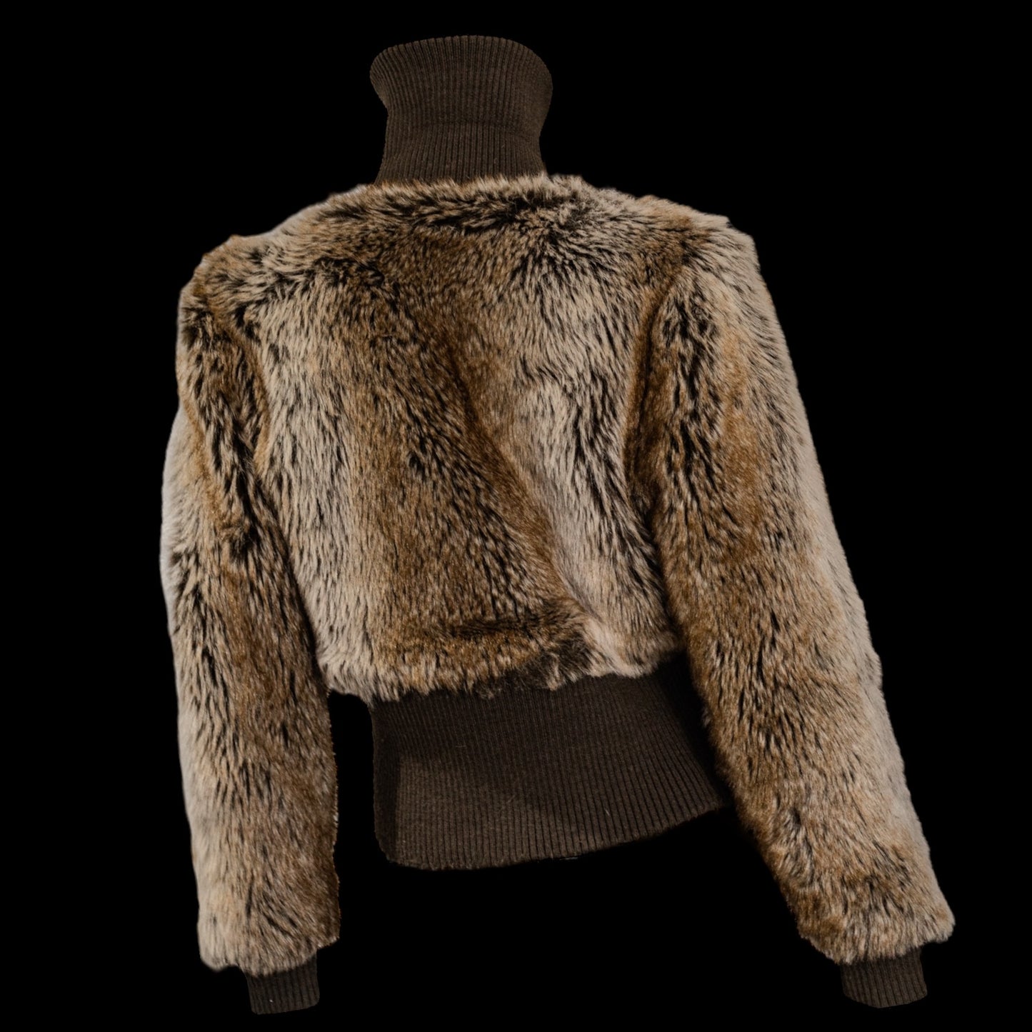 Хутряна бомбер-куртка S 