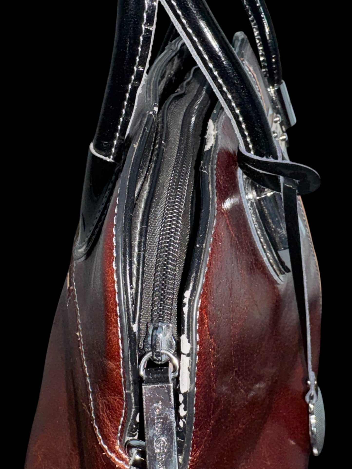 Velina Fabbiano Brown Leather Bag