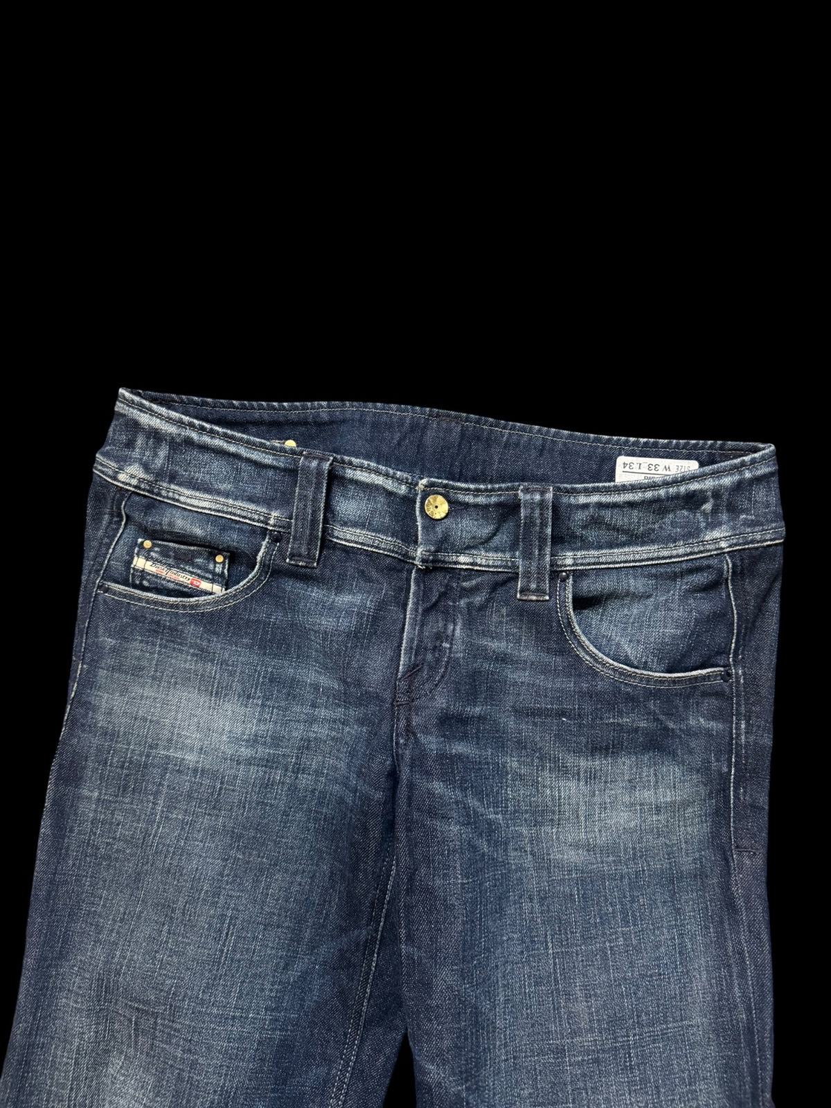 Diesel “Lambry” Low Rice Flared Jeans