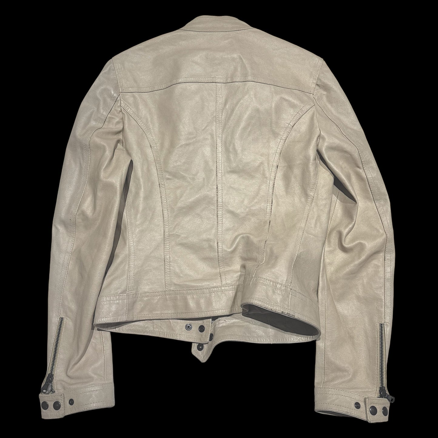 Шкіряна гоночна куртка L