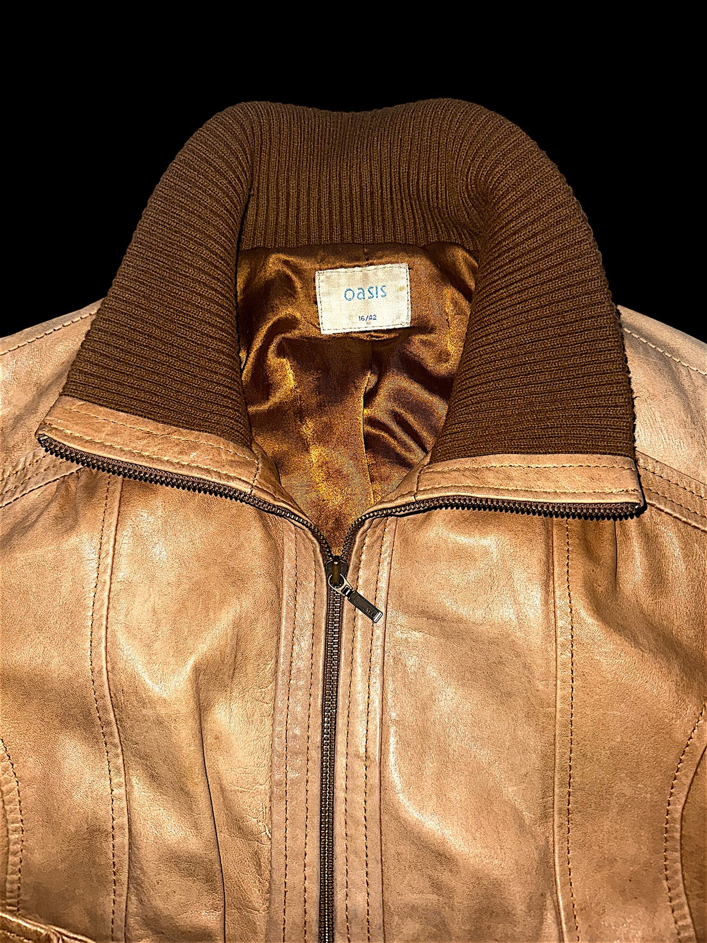 Oasis Vintage Leather Jacket