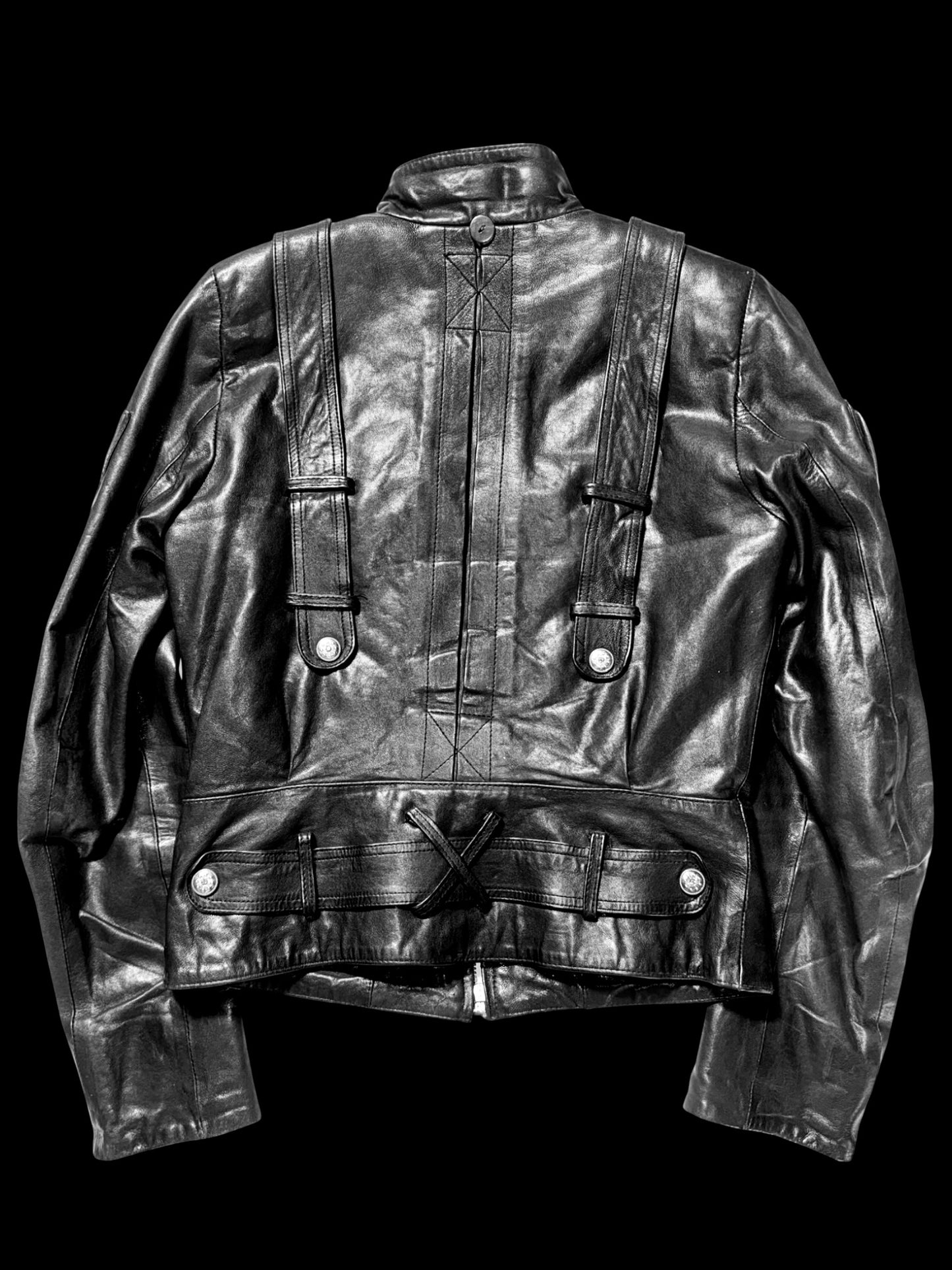 Vintage Fitted Leather Jacket