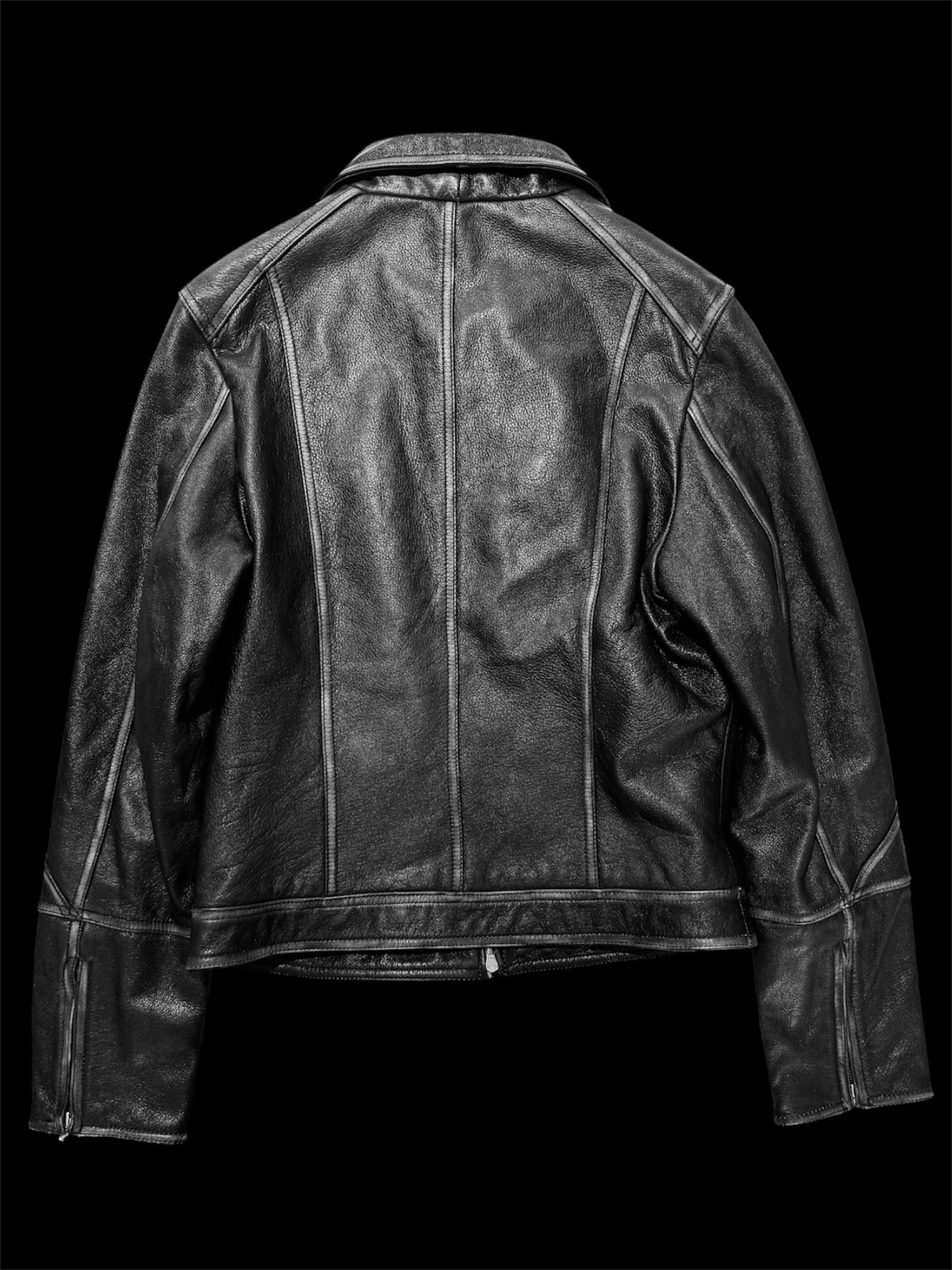 Vintage Cargo Leather Jacket