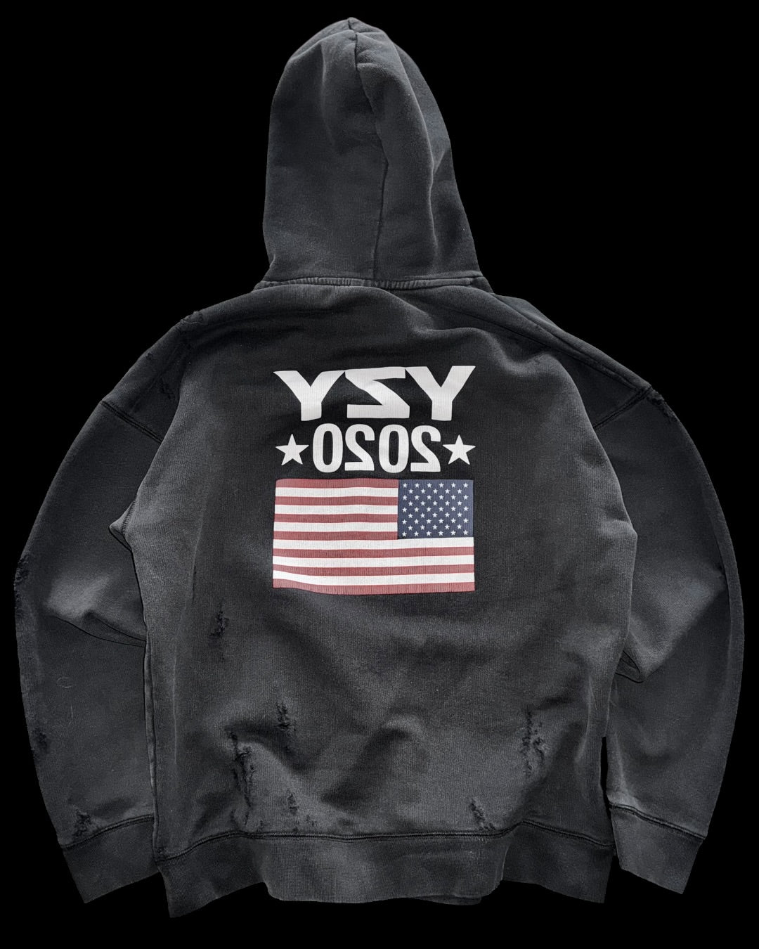 Yzy 2020 Spikes + Disstressed hoodie