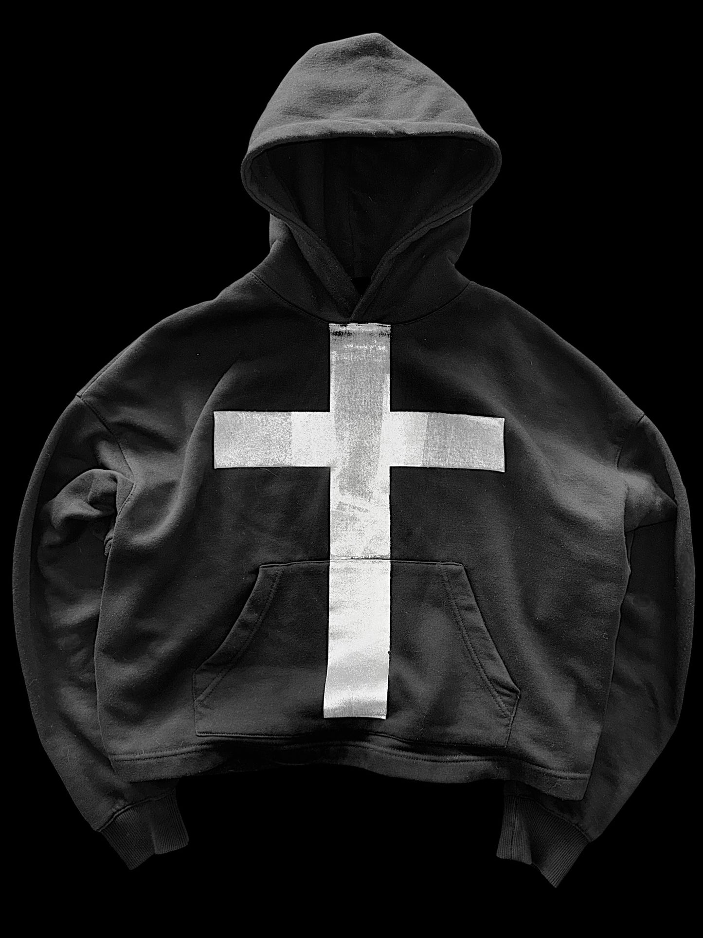 “Cross” Cropped Hoodie