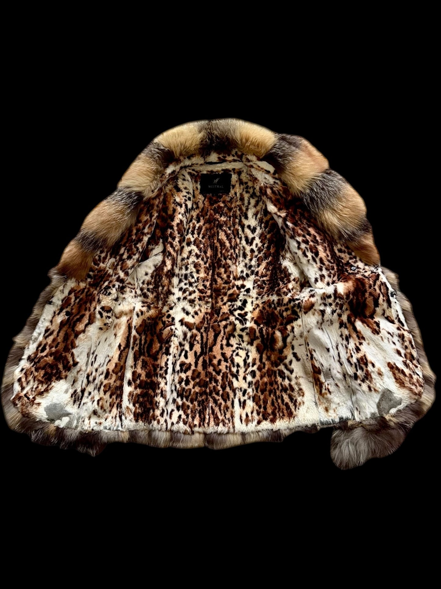 Leather & fur jacket