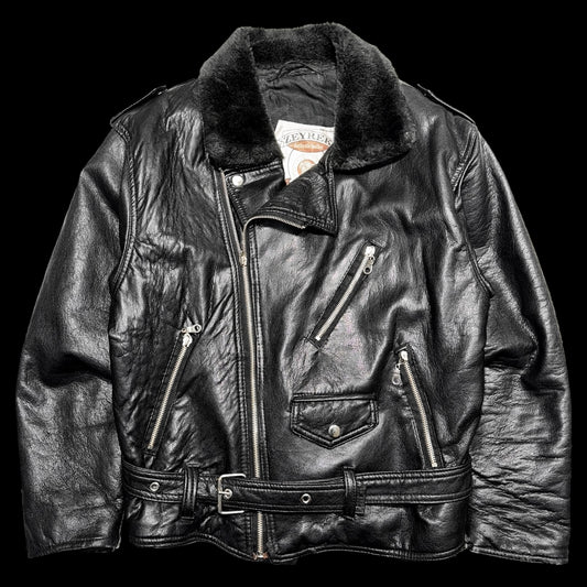 Вінтажна байкерська куртка-косуха С