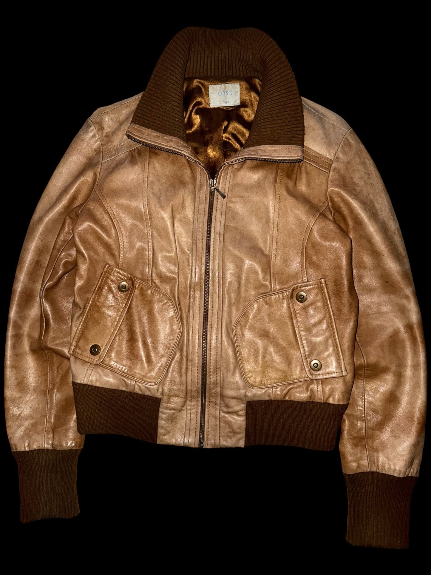 Oasis Vintage Leather Jacket