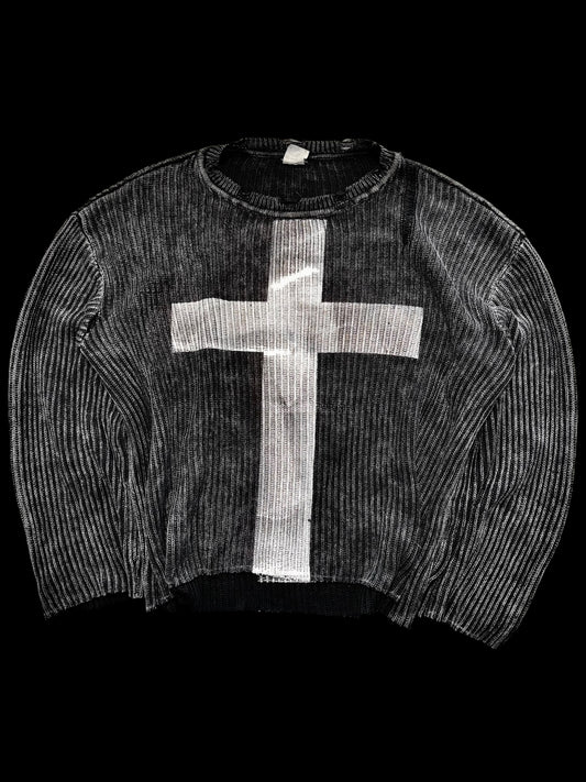 Cross Cropped Sweater