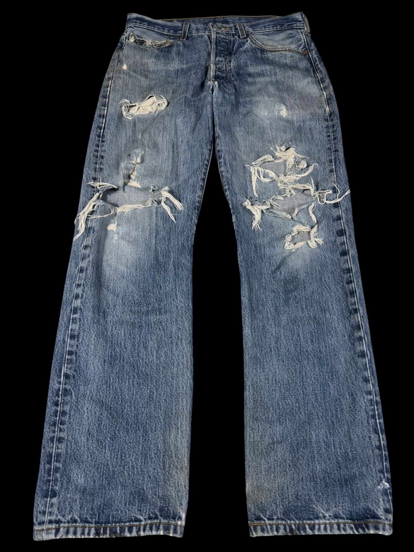 Dirty Grunge Levis 501 Straight Jeans