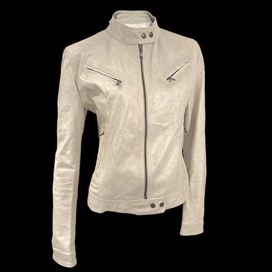 Шкіряна гоночна куртка L