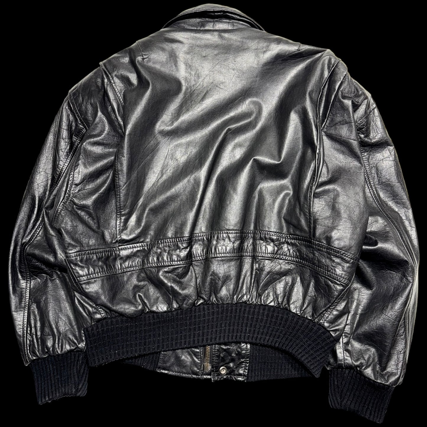 Vintage leather aviator S