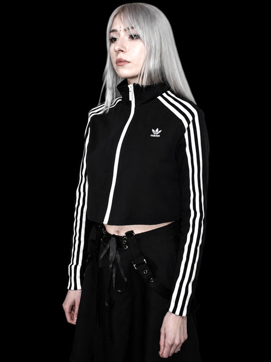 Cropped Zip-Up Adidas Track Jacket
