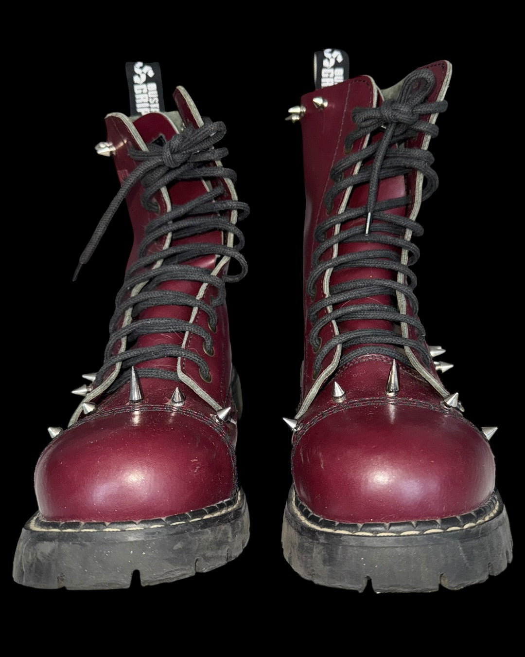 Busta Grip Steel Toe + Spikes Boots