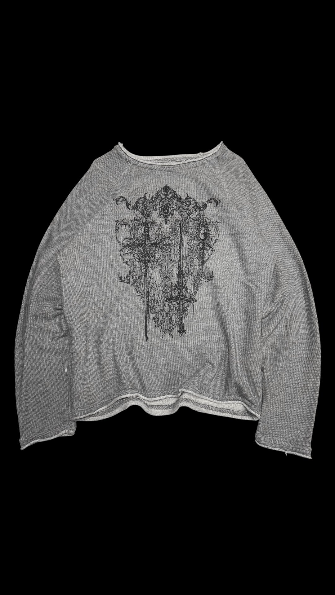 Gothic distressed sweater
